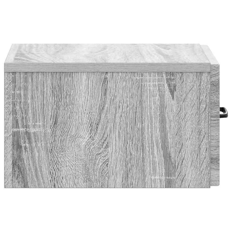 Cabinet de chevet mural Sonoma gris 34,5 x 33 x 20 cm - 6