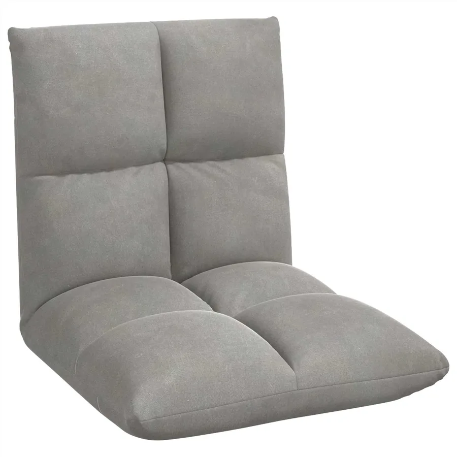 Fauteuil de sol ajustable Gris clair - 2