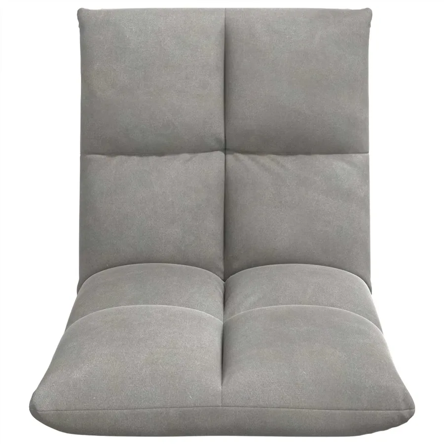 Fauteuil de sol ajustable Gris clair - 4