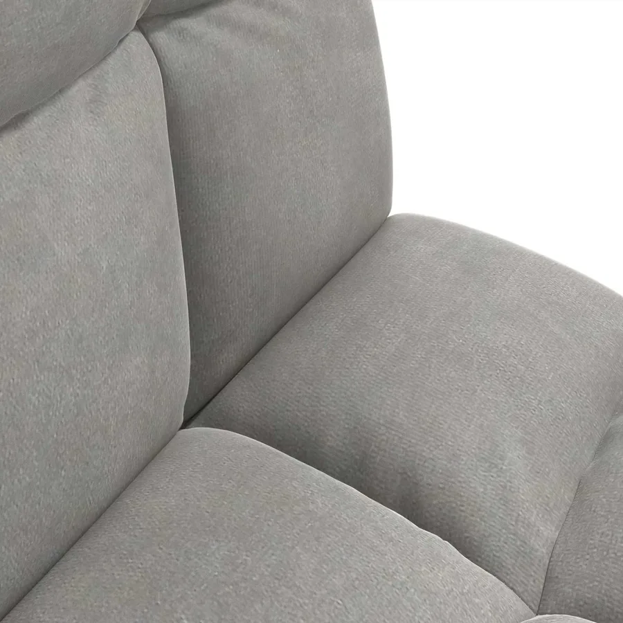 Fauteuil de sol ajustable Gris clair - 7