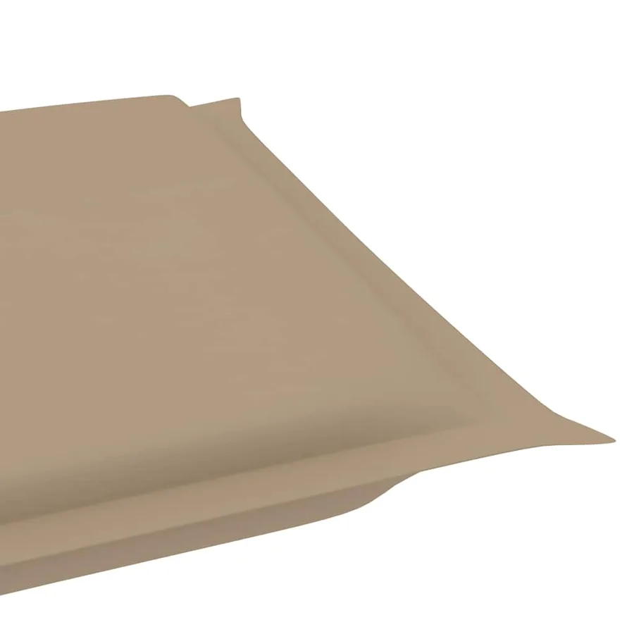 Chaise longue à bascule avec coussin Bois de teck solide - 17