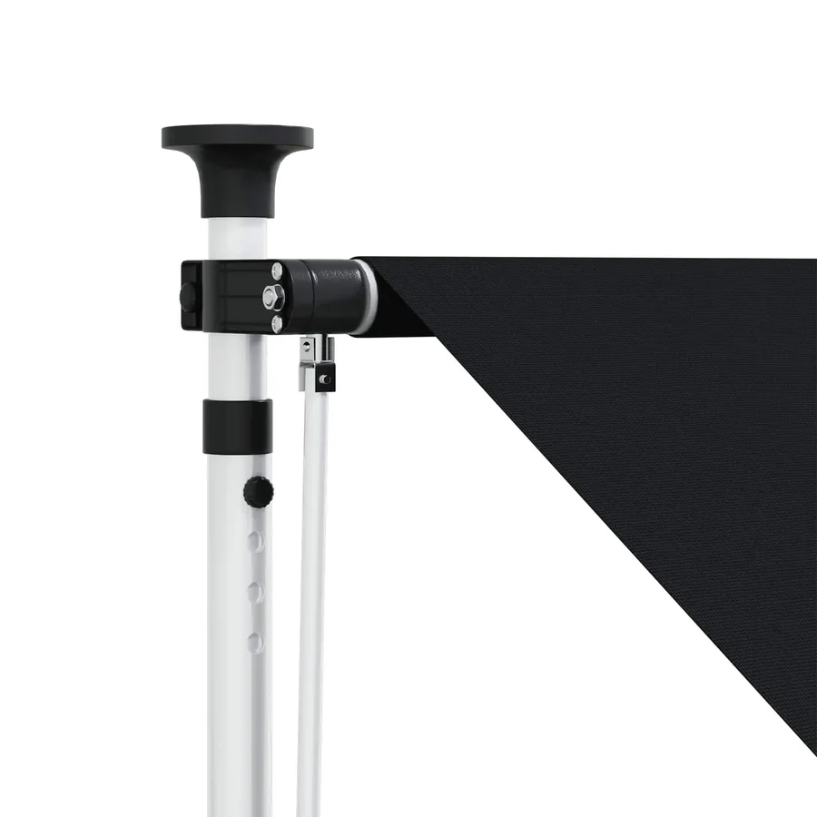 Auvent rétractable manuel Noir 100 cm - 4