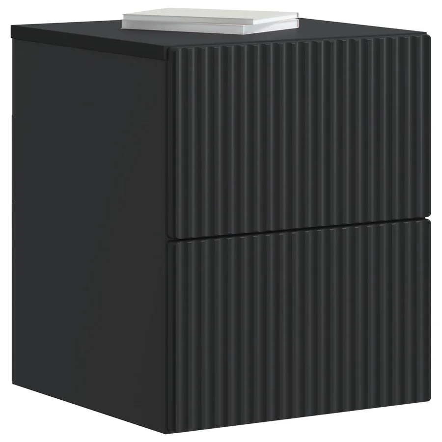 Cabinet de chevet mural 2 pcs Noir 33 x 34,5 x 40 cm - 3