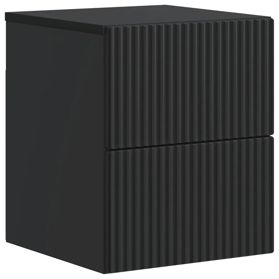 Cabinet de chevet mural 2 pcs Noir 33 x 34,5 x 40 cm - 5