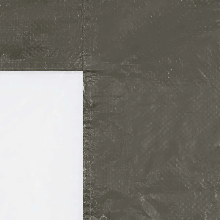 Mur de tente de fête 2 pcs 400 x 195 cm Anthracite PE et acier - 4
