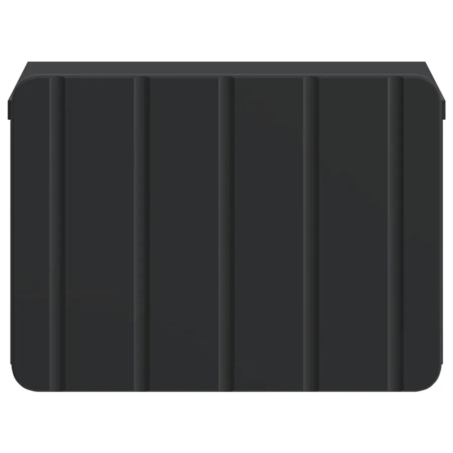 Cabinet de chevet mural avec tiroir Noir 33 x 34,5 x 24 cm - 5