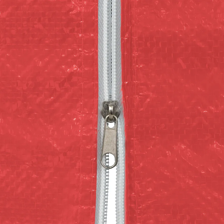 Mur de tente de fête 2 pcs Rouge 200 x 195 cm PE et acier - 4