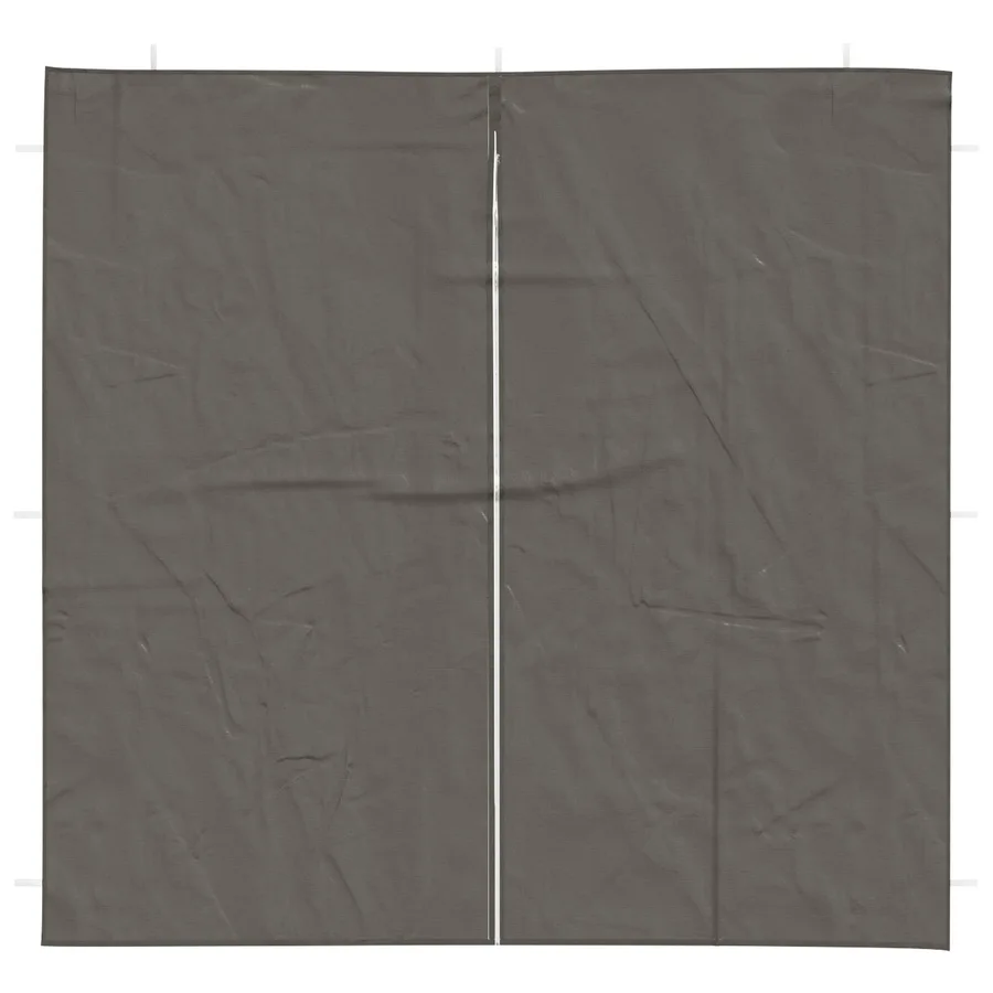 Mur de tente de fête 2 pcs Anthracite 200 x 195 cm PE et acier - 3