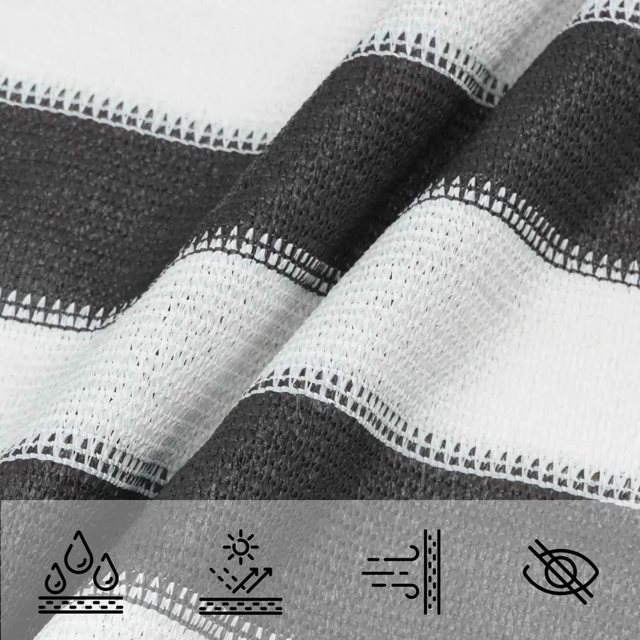 Voile d'ombre 2,5 x 2,5 x 3,5 m HDPE - 4