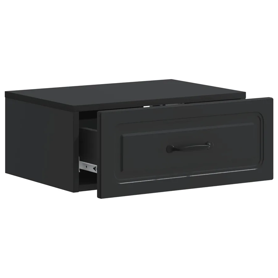 Cabinet de chevet mural 2 pcs Noir 49 x 34,5 x 20 cm - 7