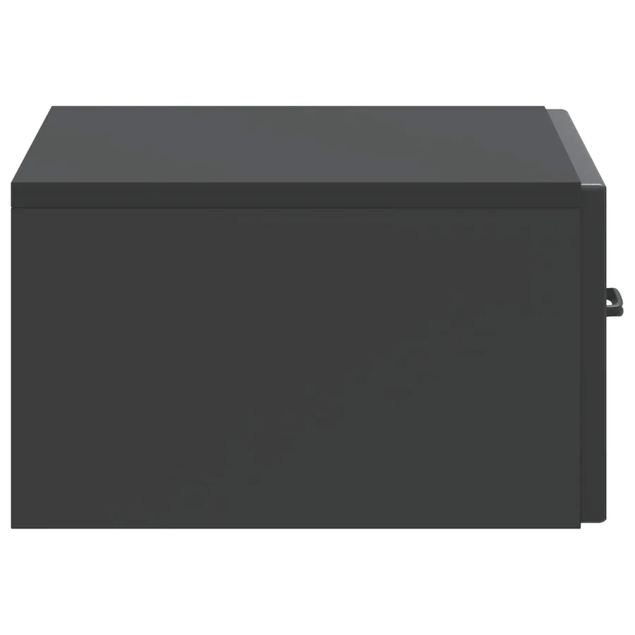 Cabinet de chevet mural 2 pcs Noir 49 x 34,5 x 20 cm - 9
