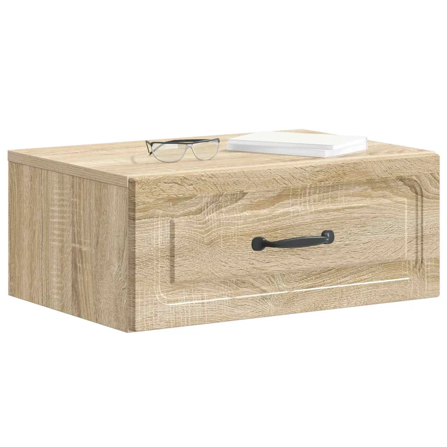 Cabinet de chevet mural 2 pcs Chêne Sonoma 49 x 34,5 x 20 cm - 3