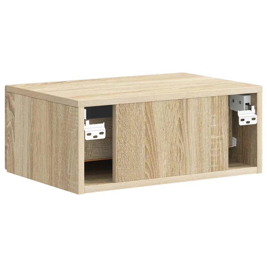 Cabinet de chevet mural 2 pcs Chêne Sonoma 49 x 34,5 x 20 cm - 9