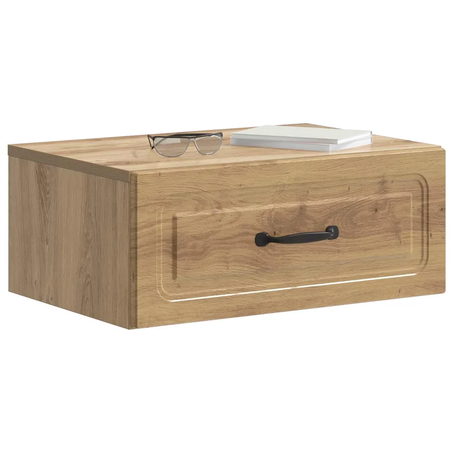 Cabinet de chevet mural 2 pc Chêne artisanal 49 x 34,5 x 20 cm - 3