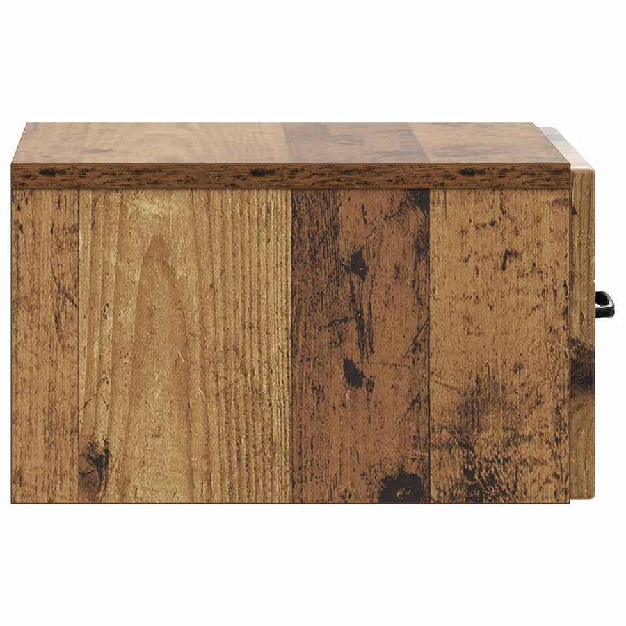 Cabinet de chevet mural Bois ancien 34,5 x 33 x 20 cm - 6