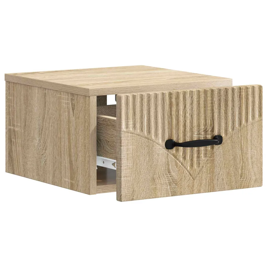 Cabinet de chevet mural Chêne Sonoma 34,5 x 33 x 20 cm - 4
