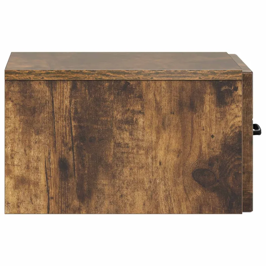 Cabinet de chevet mural Chêne fumé 34,5 x 33 x 20 cm - 6