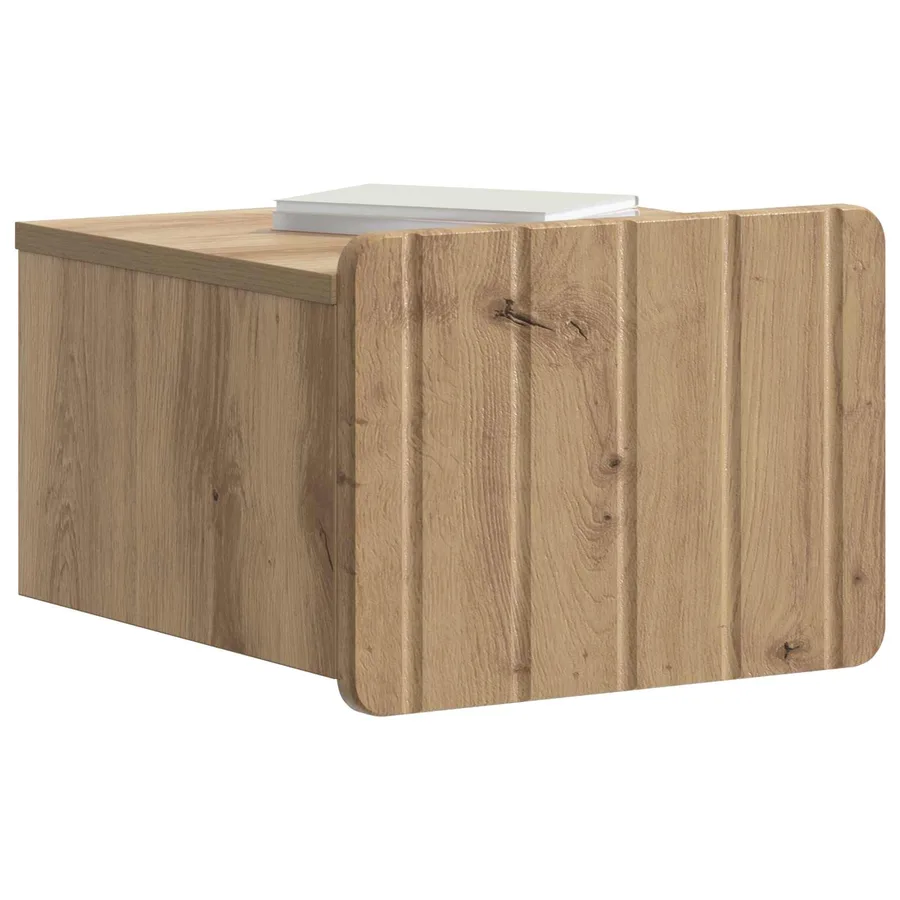 Cabinet de chevet mural 2 pc Chêne artisanal 33 x 34,5 x 24 cm - 3