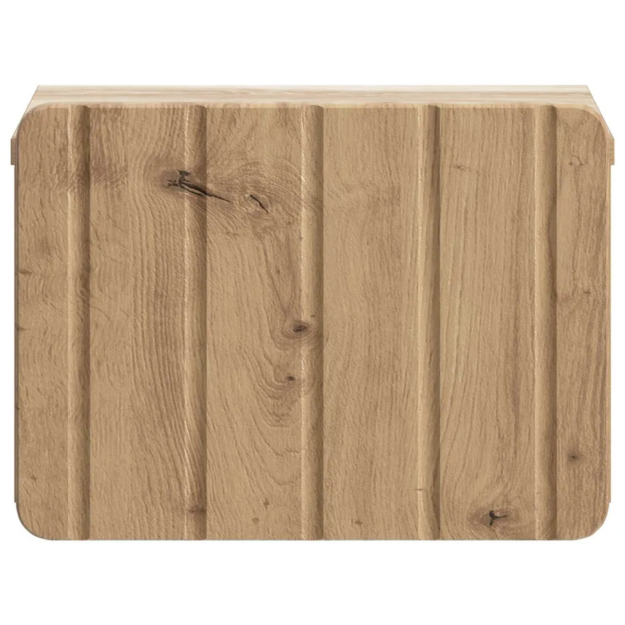Cabinet de chevet mural 2 pc Chêne artisanal 33 x 34,5 x 24 cm - 7