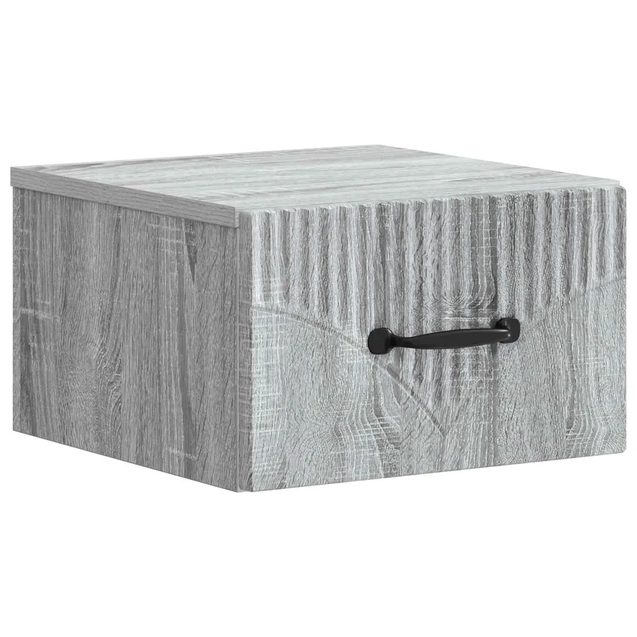 Cabinet de chevet mural Sonoma gris 34,5 x 33 x 20 cm - 2