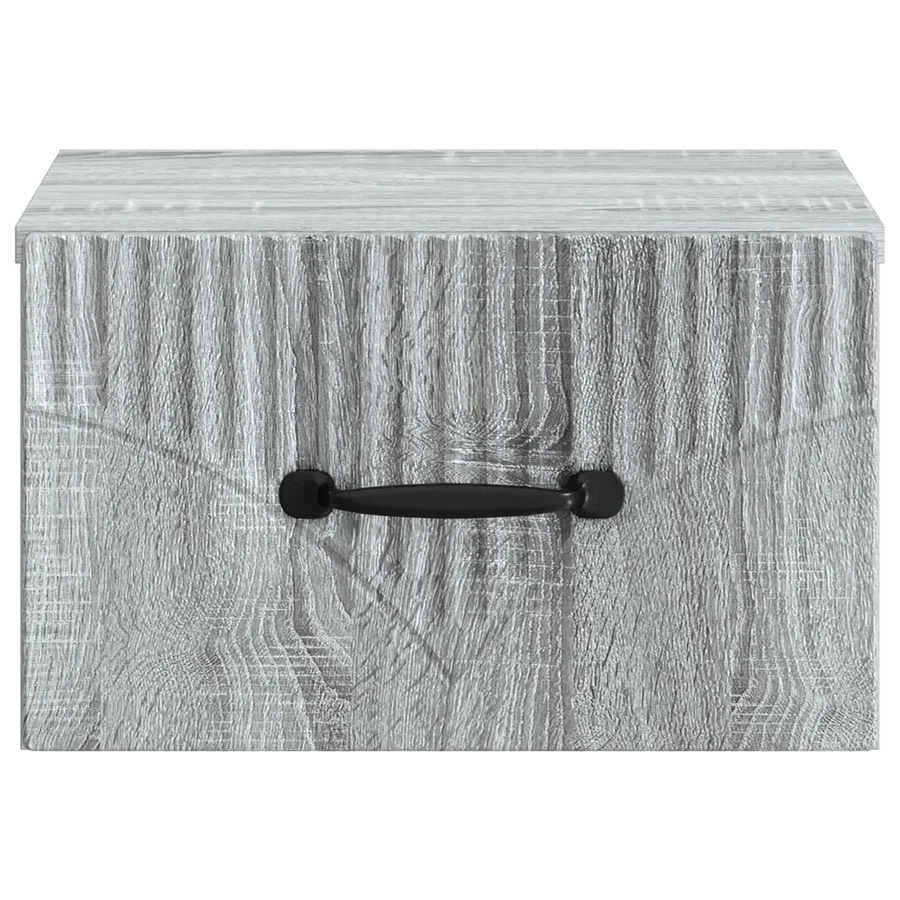 Cabinet de chevet mural Sonoma gris 34,5 x 33 x 20 cm - 5