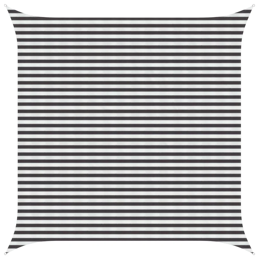 Voile d'ombre Anthracite et blanc 4,5 x 4,5 m HDPE