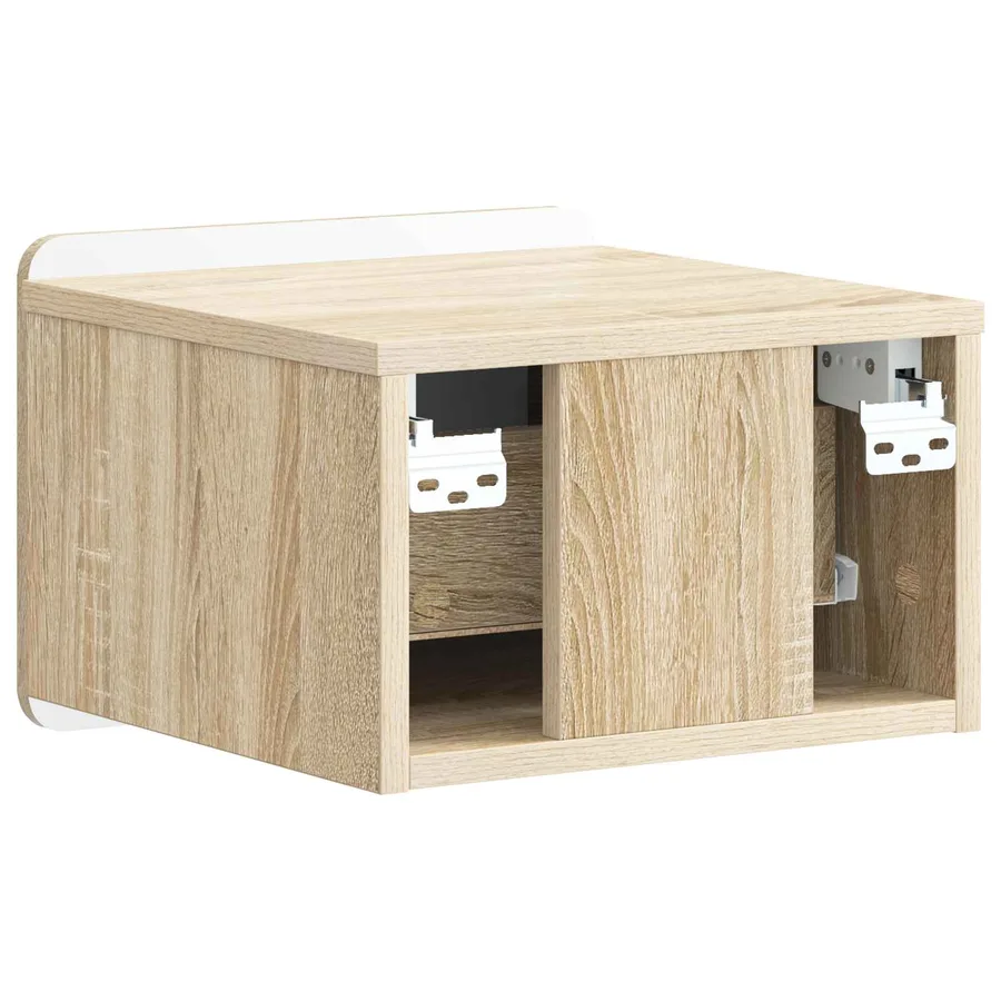 Cabinet de chevet mural 2 pcs Chêne Sonoma 33 x 34,5 x 24 cm - 9