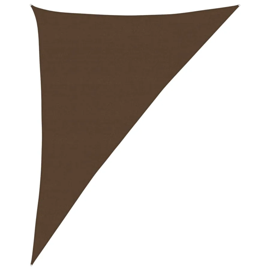 Voile d'ombrage 160 g/m² Marron 4x5x6,8 m PEHD - 2