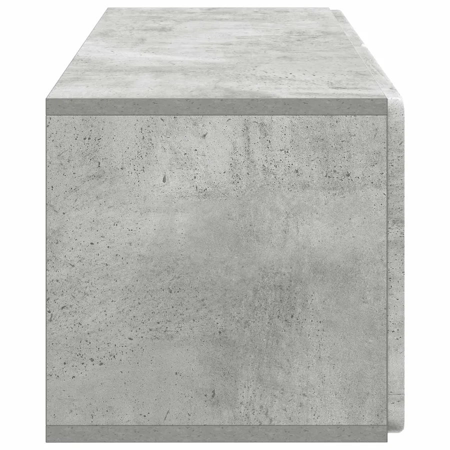 Meuble TV mural 78,5 x 31 x 30 cm Gris béton Bois d'ingénierie - 7