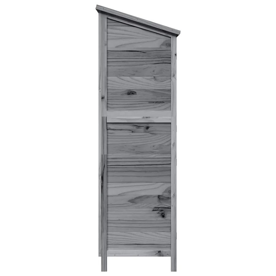 Abri de jardin Gris 106 x 56 x 176,5 cm Bois de Sapin Massif - 6