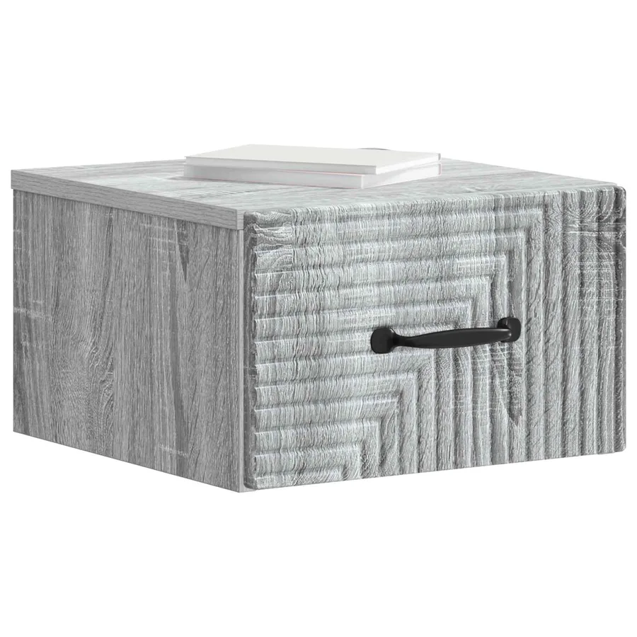 Cabinet de chevet mural 2 pcs Sonoma gris 34,5 x 33 x 20 cm - 3