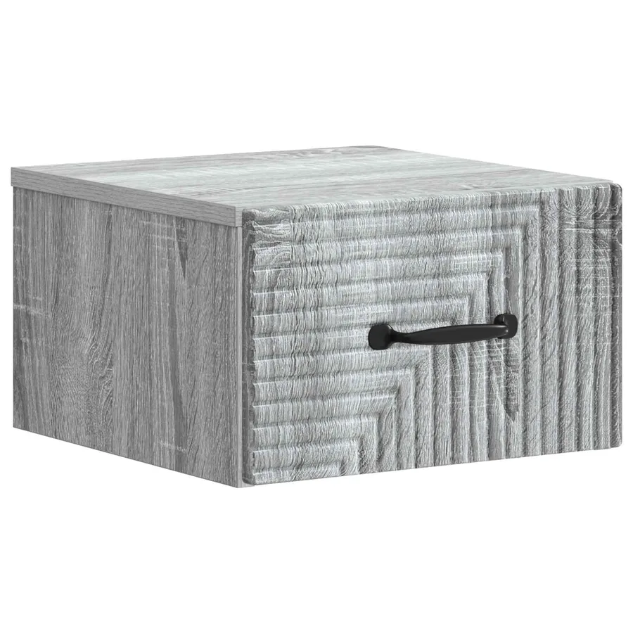 Cabinet de chevet mural 2 pcs Sonoma gris 34,5 x 33 x 20 cm - 5