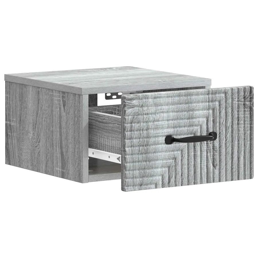 Cabinet de chevet mural 2 pcs Sonoma gris 34,5 x 33 x 20 cm - 6