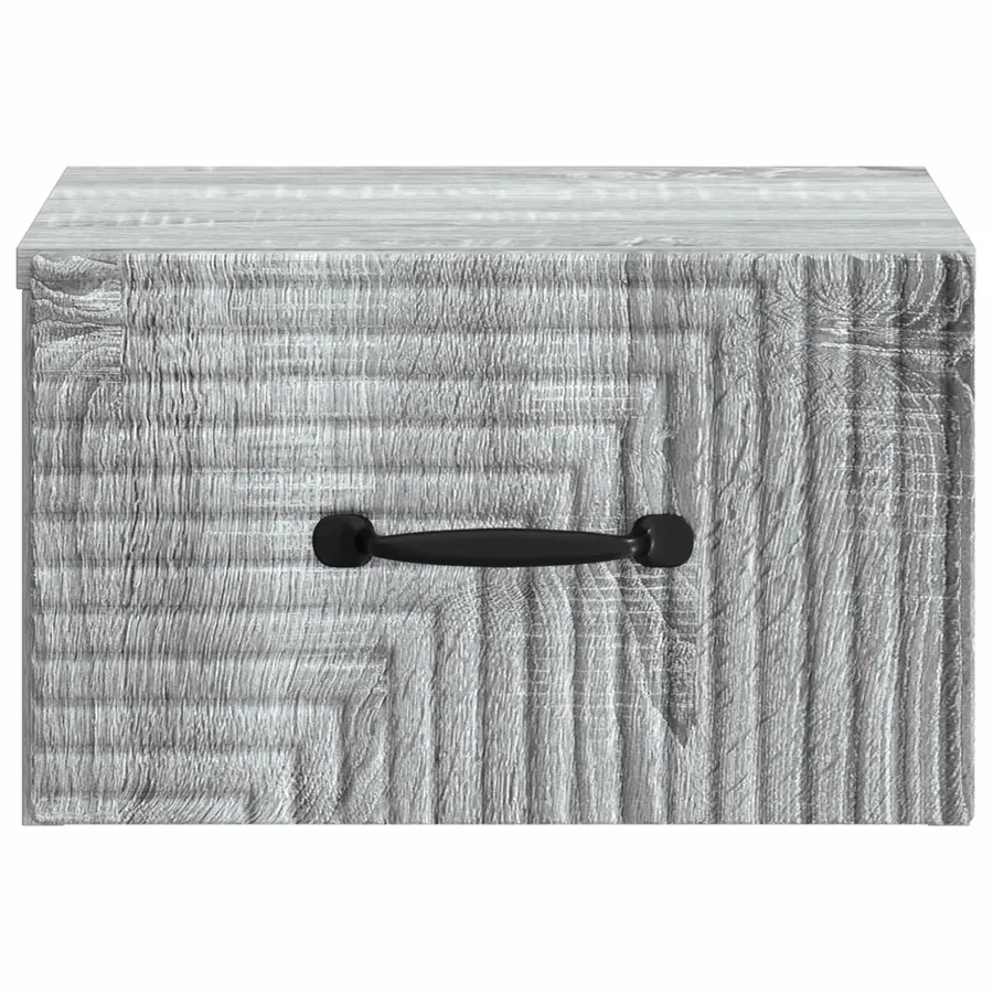 Cabinet de chevet mural 2 pcs Sonoma gris 34,5 x 33 x 20 cm - 7