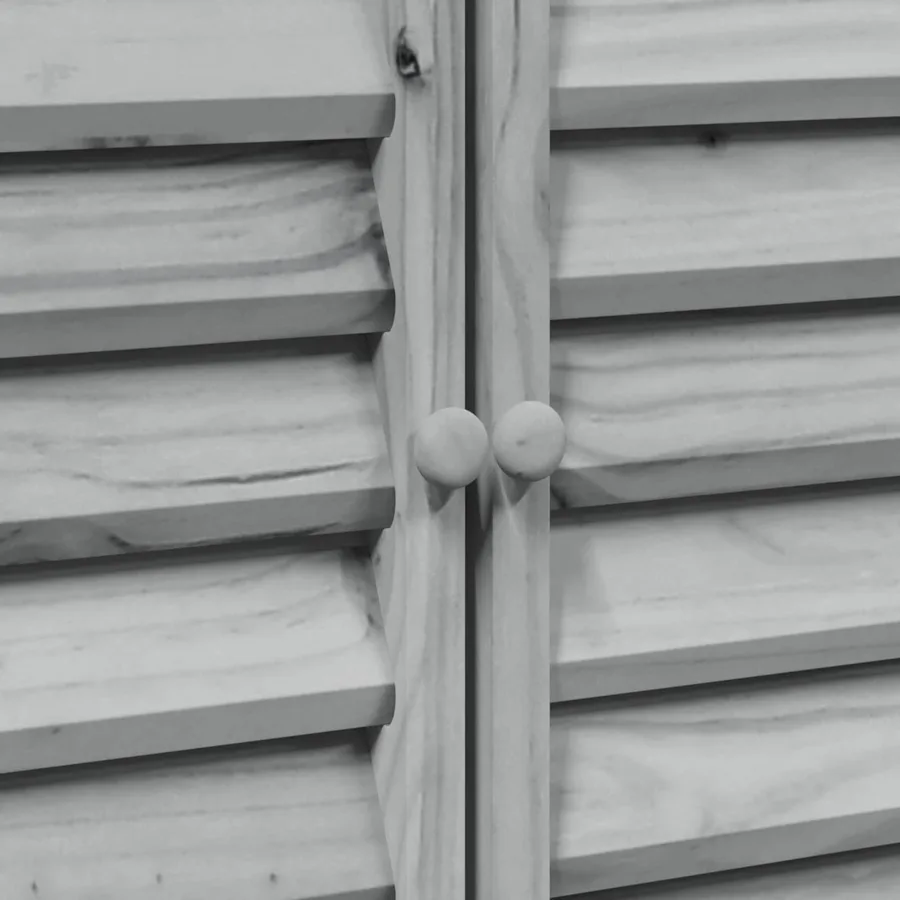 Abri de jardin Gris 106 x 56 x 113,5 cm Bois de Sapin Massif - 9