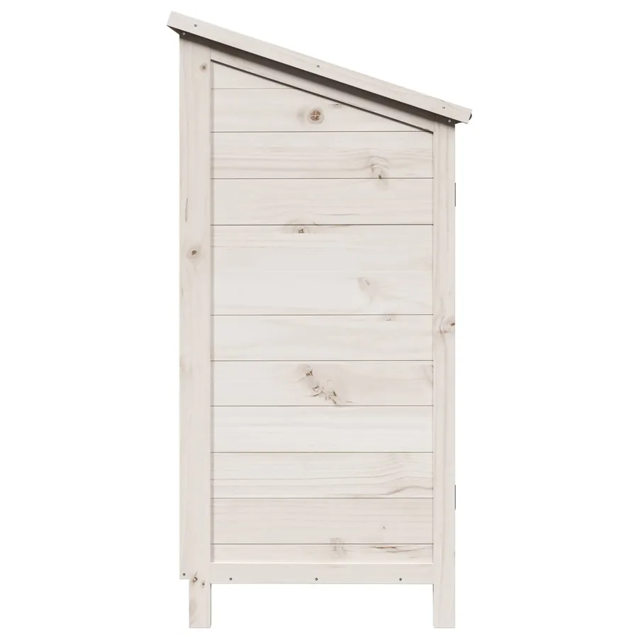 Abri de jardin Blanc 59 x 56 x 113,5 cm Bois de Sapin Massif - 6