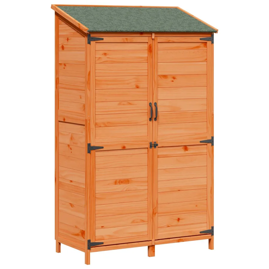 Abri de jardin Marron 106,5 x 56 x 176 cm Bois de Sapin Massif - 2