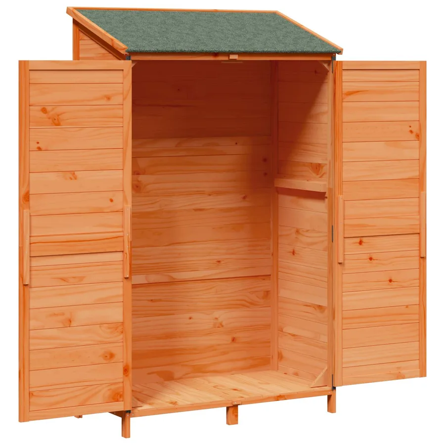 Abri de jardin Marron 106,5 x 56 x 176 cm Bois de Sapin Massif - 4