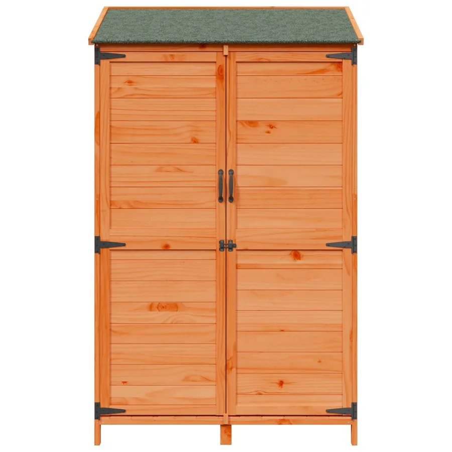 Abri de jardin Marron 106,5 x 56 x 176 cm Bois de Sapin Massif - 5