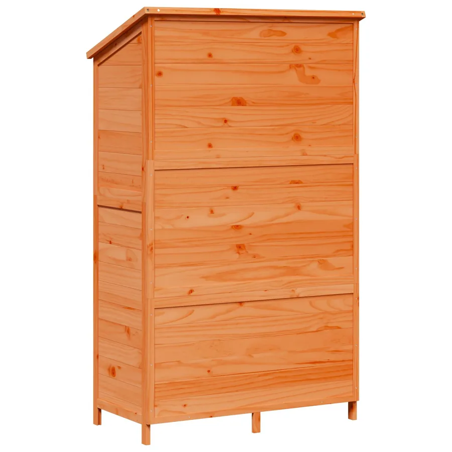 Abri de jardin Marron 106,5 x 56 x 176 cm Bois de Sapin Massif - 7
