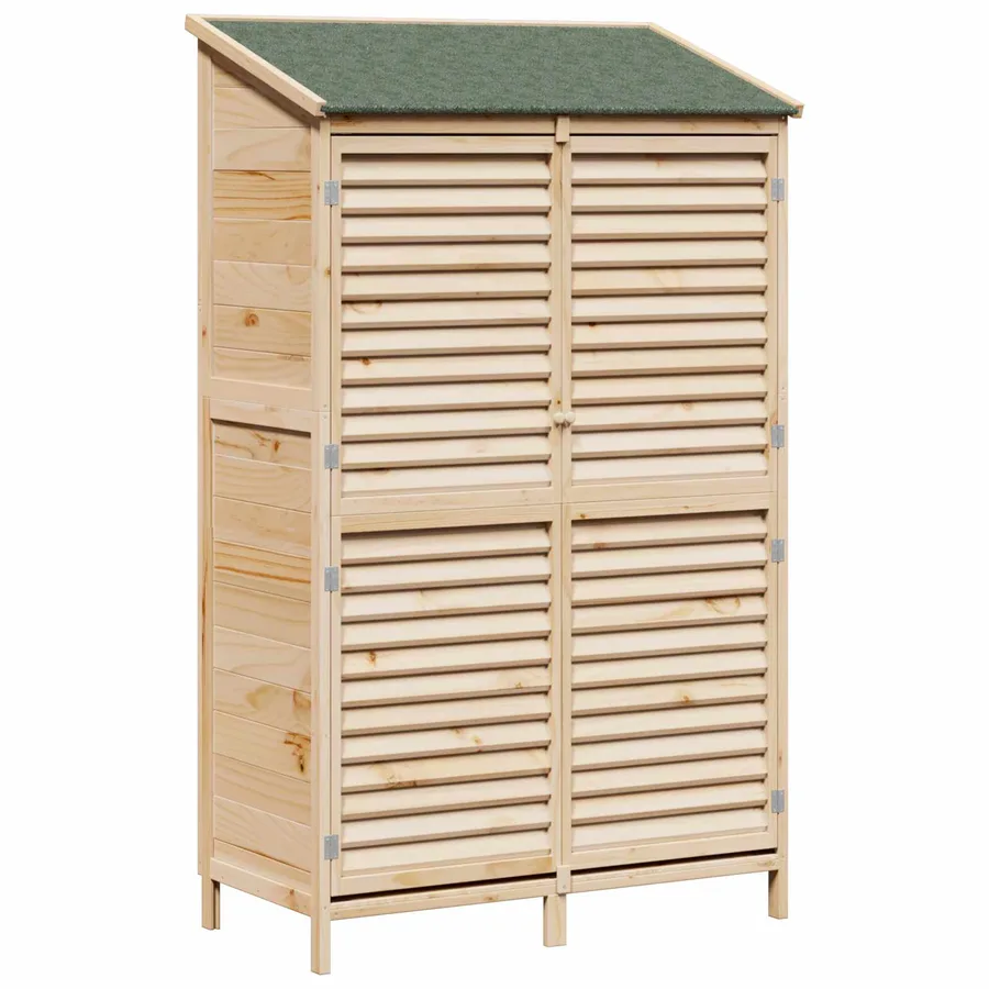 Abri de jardin Naturel 106 x 56 x 176,5 cm Bois de Sapin Massif - 2