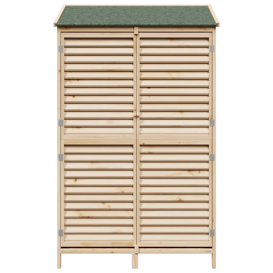 Abri de jardin Naturel 106 x 56 x 176,5 cm Bois de Sapin Massif - 5
