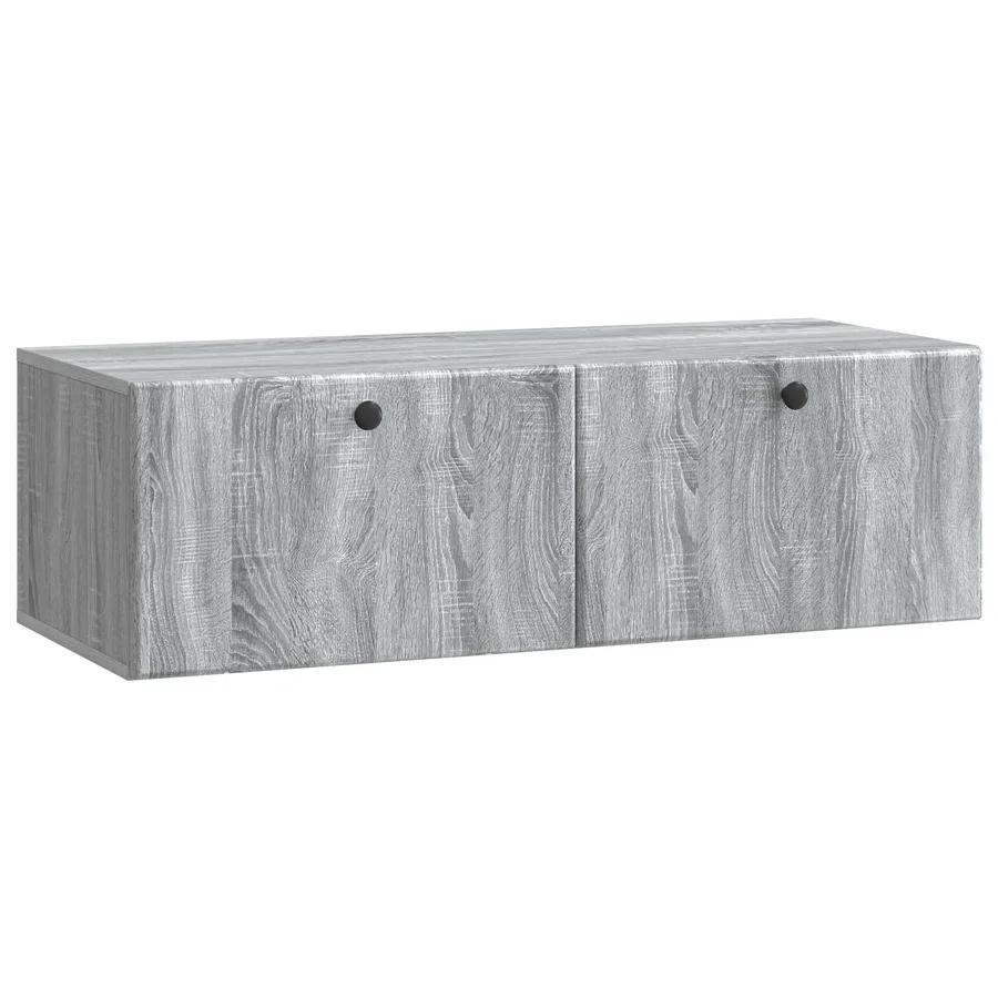 Meuble TV mural 98 x 41 x 30 cm Sonoma gris Bois d'ingénierie - 2