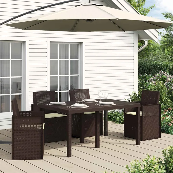 Coussins de siège 4 pcs Crème 47 x 36 x 2 cm Polyester