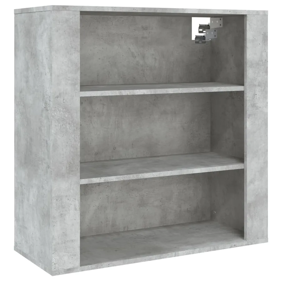 Buffet haut Gris béton Bois d'ingénierie - 8
