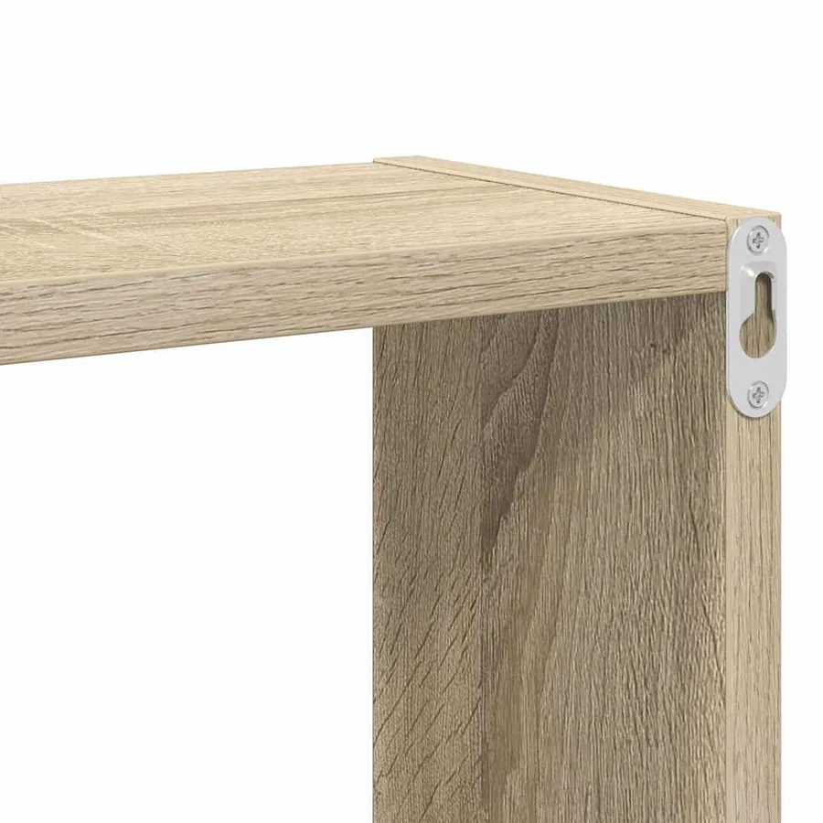Étagères cube murales 4 pcs Chêne sonoma 80x15x26,5 cm - 9