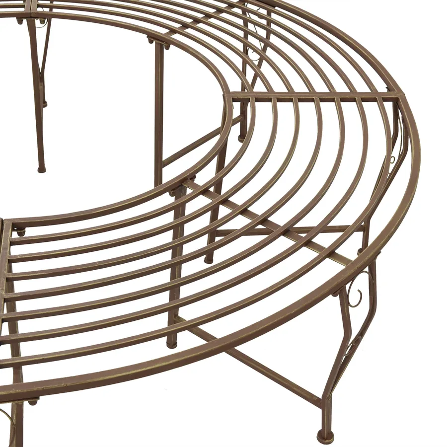 Banc d'Arbre 8-Nombre de places Ø 160 x 44 cm Acier - 4