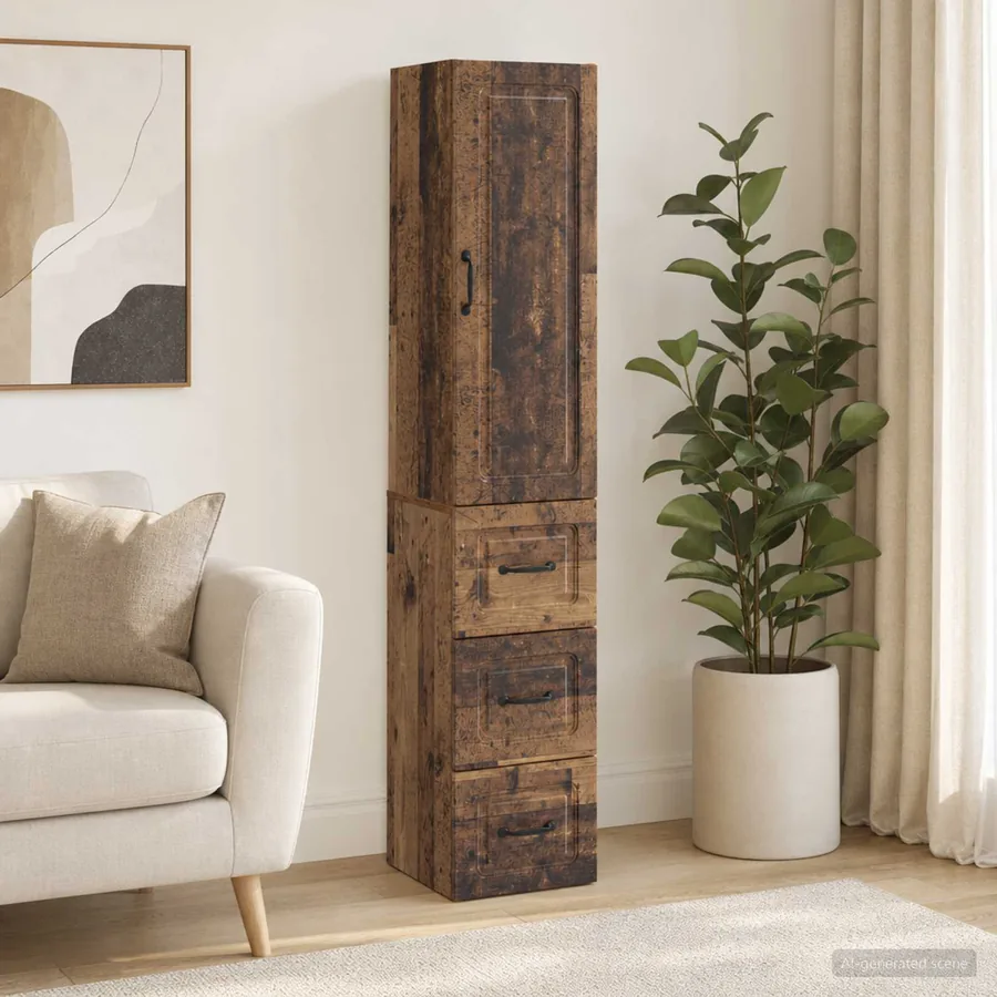 Ensemble de Meubles 2 pcs Bois ancien 33 x 34,5 x 87 cm