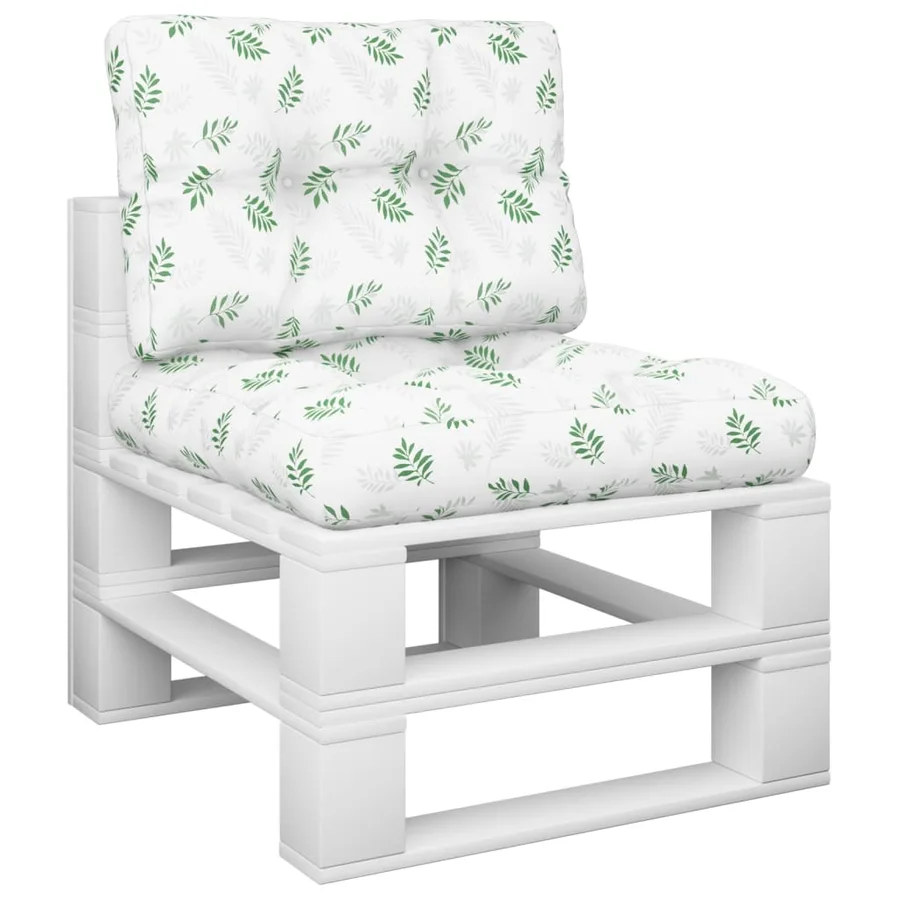 Coussins de palette lot de 2 motif de feuilles tissu - 3