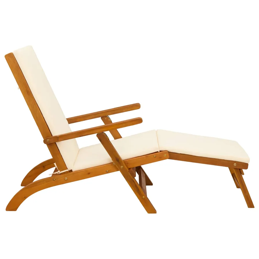 Chaise longue inclinable et pliable 2 pcs 55 x 146 x 91 cm - 7